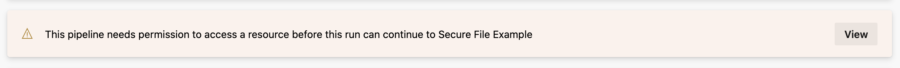 Resource authorization required